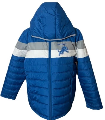 Chaqueta acolchada con capucha para mujer G-III NFL Team Apparel Detroit Lions talla XXL NUEVA CON ETIQUETAS Foto 1 de 4