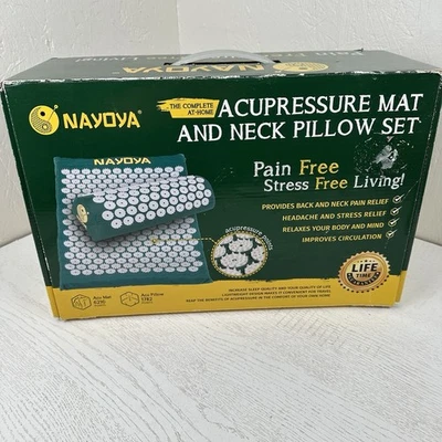 Nayoya Acupressure Mat & Pillow Set Back, Neck, Headache Pain Relief - Image 1 of 4