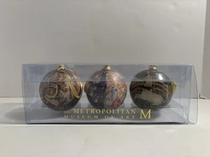 Metropolitan Museum of Art 2012 Cloisters Tapestry Christmas Ornament Set of 3 - Picture 1 of 6