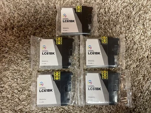 Cartucho de tinta negro compatible con LD (paquete de 5) LC61BK Brother LC61 - ¡ENVÍO GRATUITO! - Imagen 1 de 1