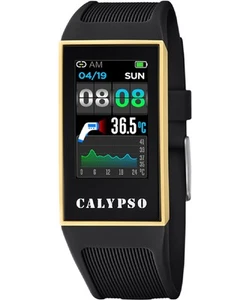 Montre Connectée SMARTIME NOIRE ET DORÉE Calypso Unisexe - Afbeelding 1 van 2