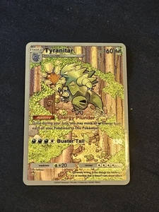Tarjeta Fanart Texturizada Tyranitar 179Pokemon TCG Bolsillo Sabiduría del Mar y el Cielo - Imagen 1 de 4