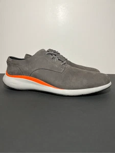 Mens COLE HAAN Grand Troy Gray Plain Oxford Shoes / Size 10 Medium - Picture 1 of 9