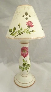 Lámpara vela luz té agua rosa Sweetbrier Lenox Accoutrements RARA - Imagen 1 de 9