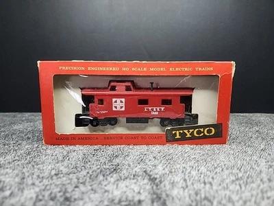 Caboose de 8 ruedas vintage Tyco escala HO Santa Fe en caja Foto 1 de 4