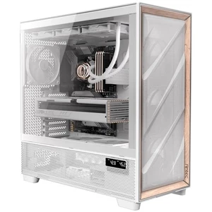 Antec Flux Pro White Full-Tower E-ATX Case w/ 6 PWM Fans & Birch Wood - Picture 1 of 11