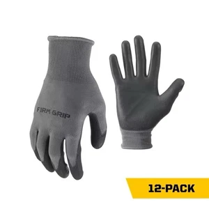 Firm Grip 12 Pack Large Polyurethane Coated Crew Pack Work Garden Gloves 65342 - Picture 1 of 7