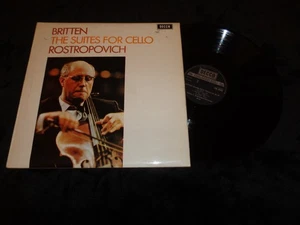 LP BRITTEN - ROSTROPOVITCH / THE SUITES FOR CELLO / DECCA SXL 6393 UK PRESS - Picture 1 of 1