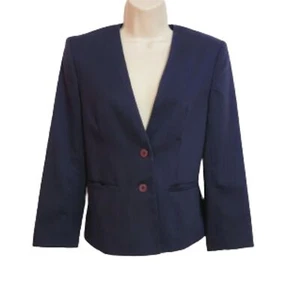 Chaqueta Blazer Jack Mulqueen Vintage Clásica 2 Botones Frontal A Medida Azul Marino Pequeña - Imagen 1 de 11