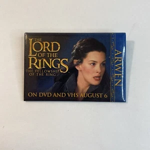 Herr der Ringe Gefährten Arwen DVD Veröffentlichung Promo Pin Button 2002 - Bild 1 von 4