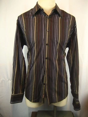Mens Report Collection Cotton LS Striped Dress Shirt sz 17-34/35 - Image 1 of 4