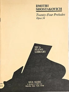 Biblioteca de piano Shostakovich Veinticuatro Preludios Opus 34 MCA 43pp. - Imagen 1 de 4