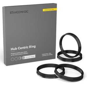 (4) Plastic Hubcentric Rings | 64.1mm Hub to 73mm / 73.1mm Wheels | Hubrings - Picture 1 of 7