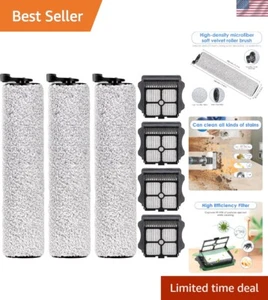 7 Pieces Replacement Brush Rollers and HEPA Filters Compatible with Tineco Fl... - Picture 1 of 8
