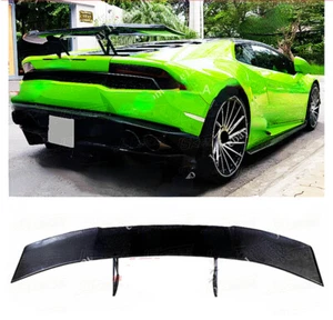 Carbon Fiber Car Rear Spoiler Deck Lid Wings Fits Lamborghini Huracan LP610 - Picture 1 of 6