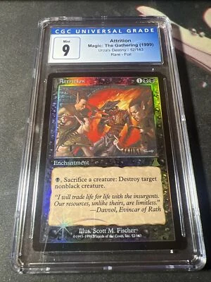 Attrition Foil Urza’s Destiny 52/143 CGC 9 Mint Mtg - Image 1 of 2
