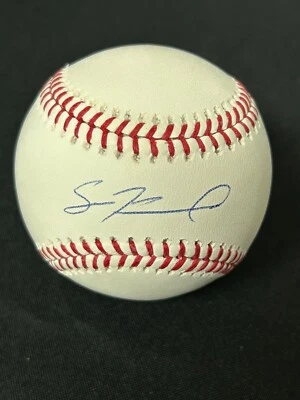 Béisbol automático firmado por Sean Newcomb Atlanta Braves certificado de autenticidad BAS 793 Foto 1 de 3