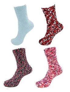 4 pairs of Knobby Fuzzy Fleecy Socks assortment 83 - Picture 1 of 1