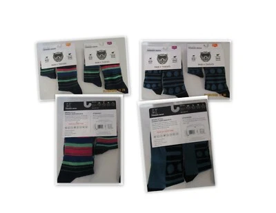 Pair of Thieves Twinsies Socks 1 Adult pr & 1 child pr STRIPES or STRIPES & DOTS - Image 1 of 4