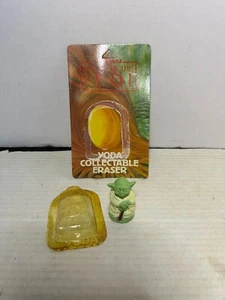 Vintage 1983 Star Wars Return of the Jedi Yoda Eraser opened - Picture 1 of 1