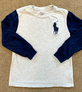 Polo Ralph Lauren Big Pony Shirt Boys 6 Long Sleeve Pullover - Picture 1 of 7
