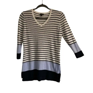 Suéter de lino Talbots para mujer S pequeño pulóver blusa top ligero clásico - Imagen 1 de 9