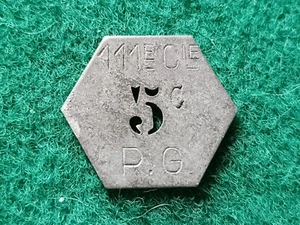 Monnaie de Nécessité ♦ 111e Compagnie P.G - 5 C - Prisonnier de Guerre Sedan - Imagen 1 de 2