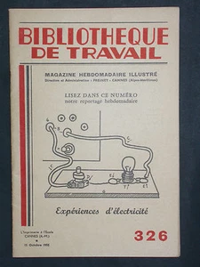 BT 326 Expériences d'électricité interrupteur, lampe - Pêcherie de requin - Imagen 1 de 1