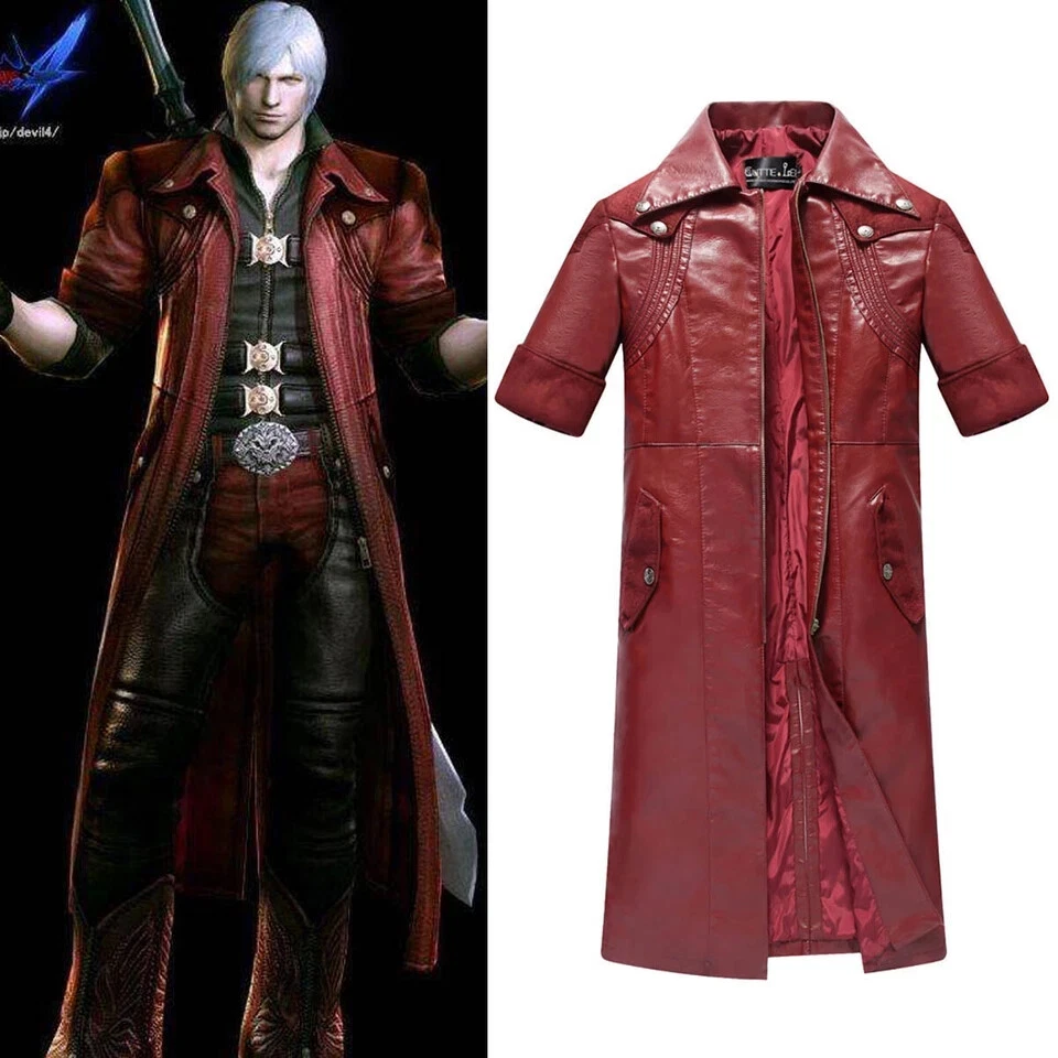 Venta DMC Devil May Cry IV 4 Dante Disfraz Juegos con disfraces Abrigo Chaqueta Fiesta de Halloween Foto 1 de 4