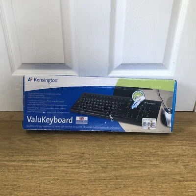 Kensington ValuKeyboard - Quality 105 Wired Black Keyboard - Opened Never Used  - Image 1 of 4