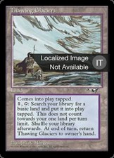 1X Thawing Glaciers Alliances MP Italian MTG CARD