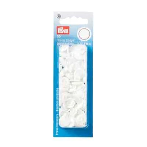 30 Prym Color Snaps weiß rund Prym 393103 Druckknöpfe 12,4 mm nähfrei Druckknopf - Bild 1 von 2