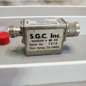 Vintage Satellite Ground Components RF Isolator 60 db SGC Inc 7419 Astrolab - Picture 1 of 10