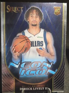 2023-24 Select Neon Icon Rookie Dereck Lively II Base Insert RC #16 Mavericks - Bild 1 von 2