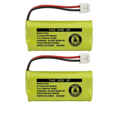Paquete de 2 baterías de teléfono Kastar 2.4V 1000mAh para Clarity BT184342 BT284342 CPH-515D Foto 1 de 4