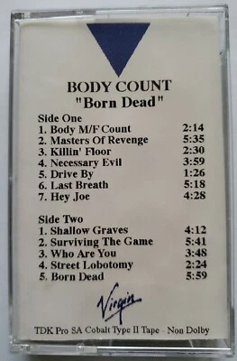 Body Count – Born Dead advance cassette US - Image 1 of 4