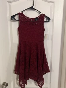Holiday Editions Little Girls Dark Red Dress Size Medium (7/8) - Picture 1 of 8