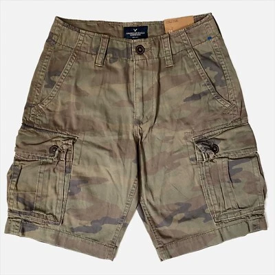 American Eagle Outfitters Men’s Green Camo Cargo Shorts Classic Outdoor Size 28 - Image 1 of 4