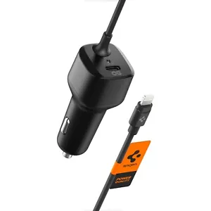 Spigen ArcStation™ | Chargeur voiture Lightning certifié USB-C et MFi 47 W - Photo 1 sur 8