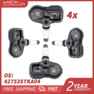 4Pcs 42753STKA04 TPMS Tire Pressure Monitoring Sensor FIt for HONDA MDX RDX TSX - Picture 1 of 5