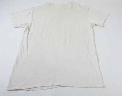 Camiseta de algodón blanca en blanco Bill Blass vintage de los 90 para hombre puntada única talla L Foto 1 de 4