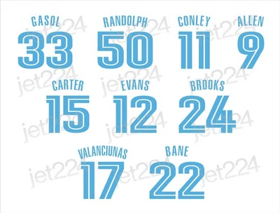 CALCOMANÍA ADHESIVA Memphis Grizzlies década 2010 estrellas Foto 1 de 4