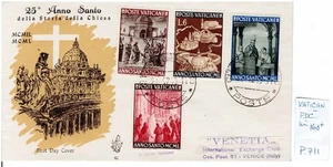 Vatican; FDC with Mi 163+, see screen. (P711) - Picture 1 of 1