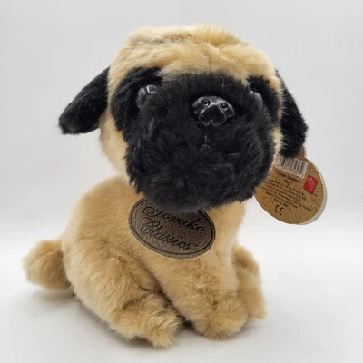 Peluche Russ Yomiko Classics PUG perro realista 5" sentado peluche juguete suave Foto 1 de 4