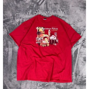 Vintage Elvis Presley Christmas Album Red T Shirt Size XL - Picture 1 of 10
