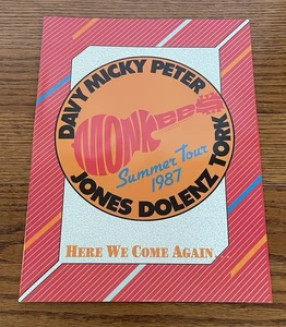 The Monkees Summer 1987 concert tour book, Davy Jones, Micky Dolenz, Peter Tork - Picture 1 of 2