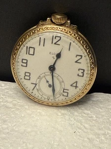 1951 Elgin pocket watch 16s,17J grade 616, model 20,  Does not run   32 - Picture 1 of 5