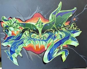 NYC graffiti Street Art Canvas By Deem one - Picture 1 of 3