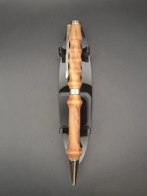 Bolígrafo delgado de madera de olivo torneado a mano (bolígrafo #50) Foto 1 de 3