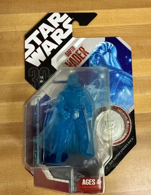 Boneco de ação Star Wars Darth Vader holograma 30º aniversário - Imagem 1 de 2